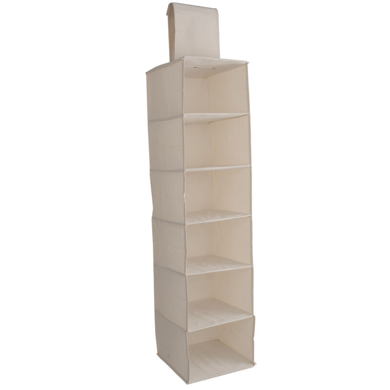 British Canvas 6' Compartment Hanging Closet | New, , large image number 0